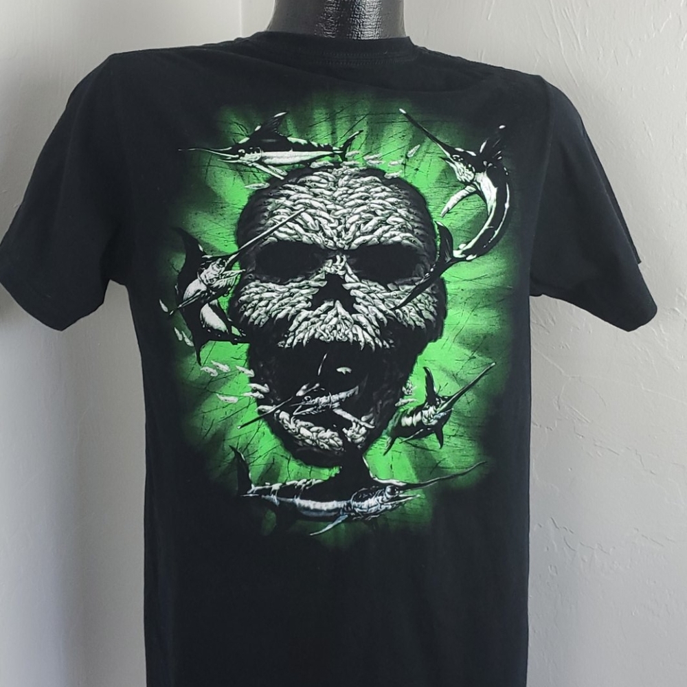 Hooked Carpe Diem cotton black t-shirt size M